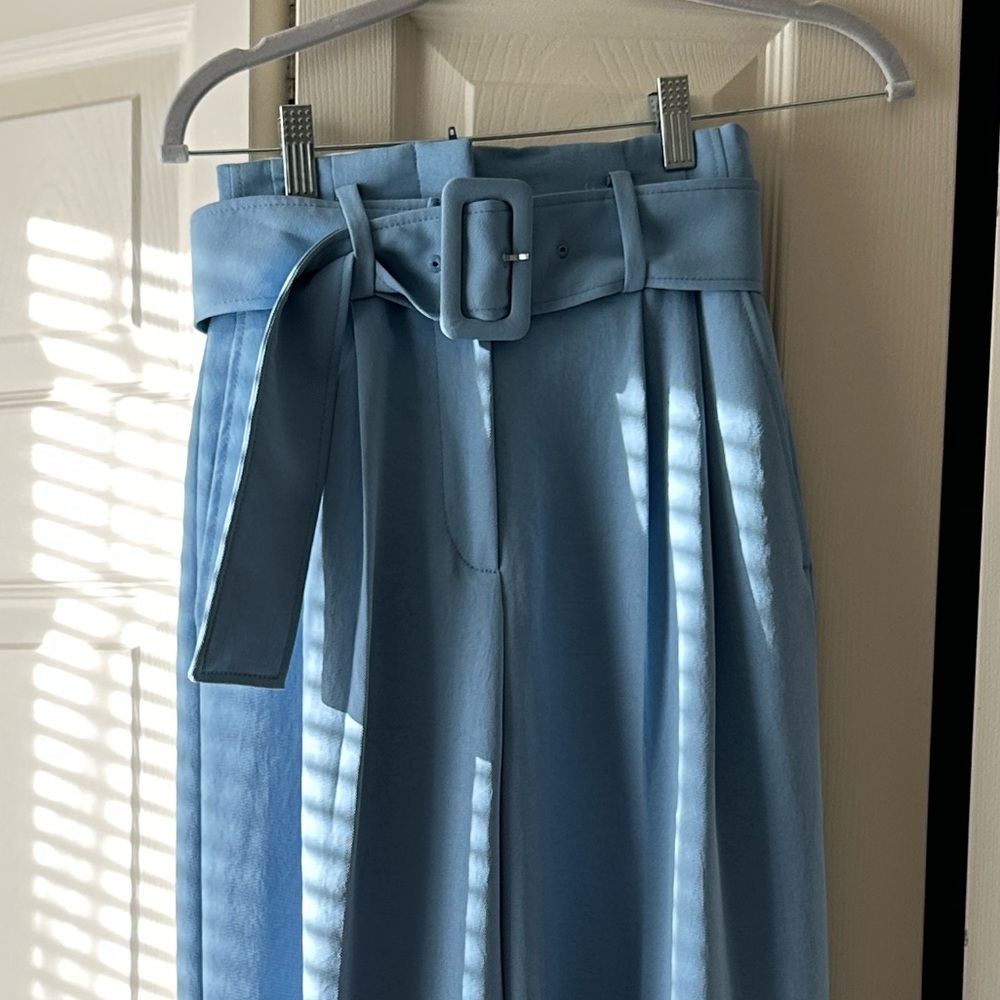 Sandro Blue Wide Leg Jumpsuit - Picture 2 of 5